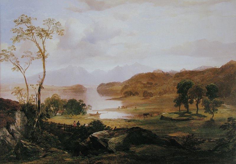 Horatio Mcculloch Loch Fad, Isle of Bute oil painting picture